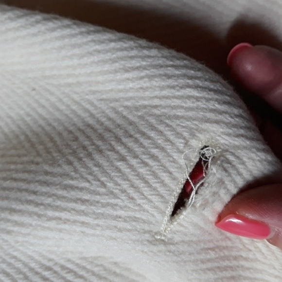 Jones Studio Cream Ivory Wool Pea Coat - Picture 14 of 14